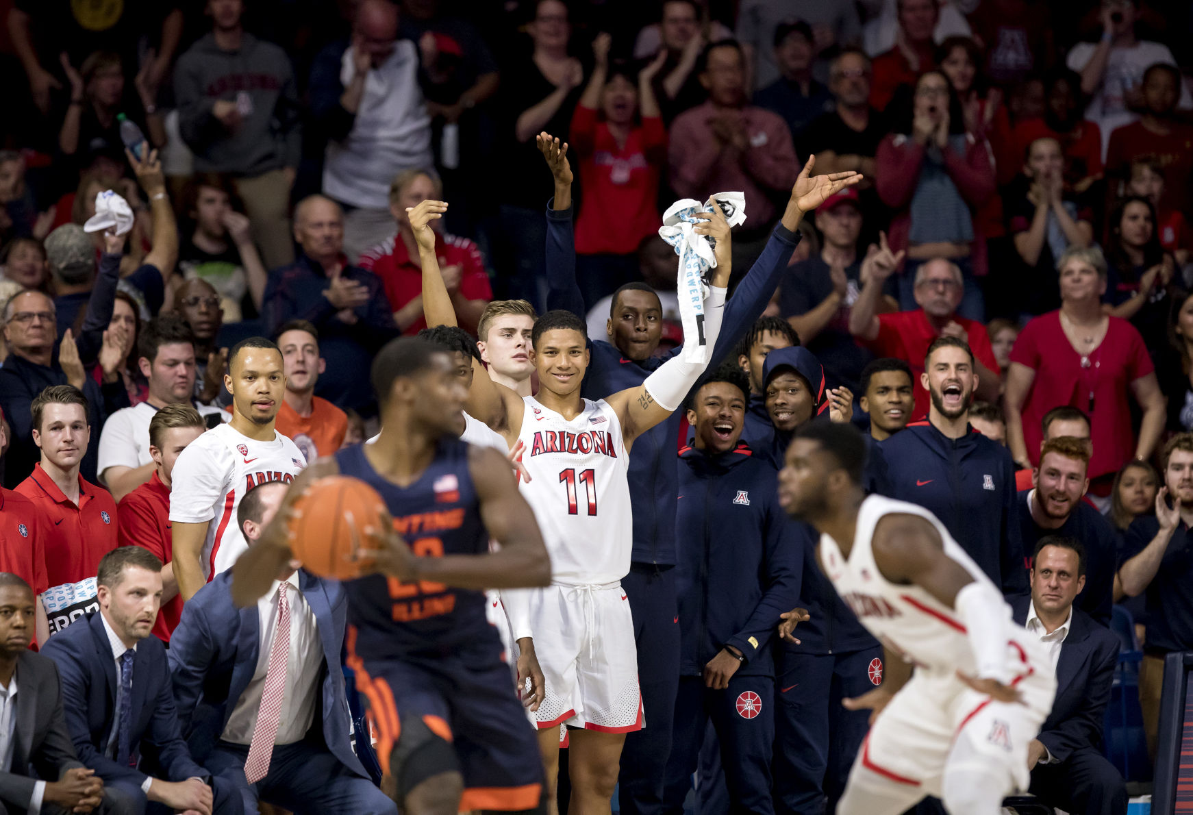 Arizona Wildcats vs Illinois Men's Basketball